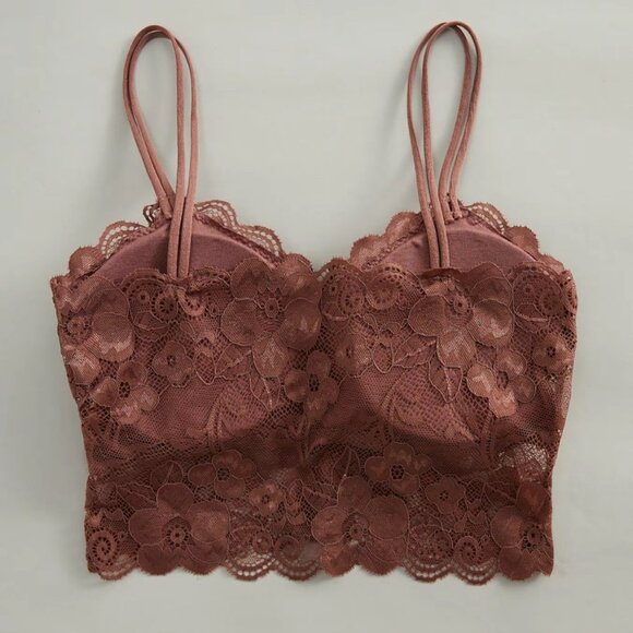 Abercrombie & Fitch Brown Lace Bralette - NWOT - Picture 2 of 5